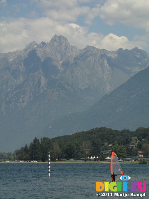 SX18951 Windsurfer on Lake Como, Lido, Colico